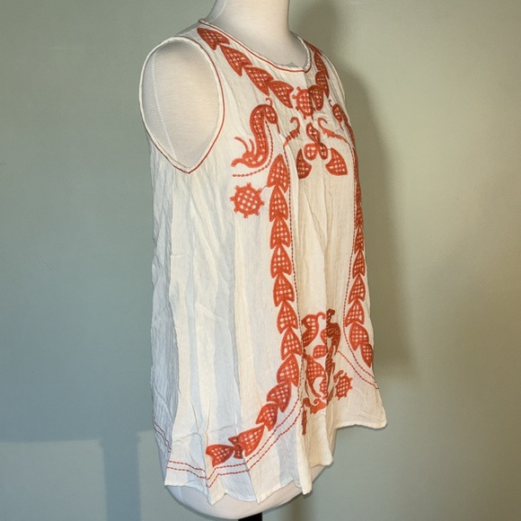 MARX studio specialty products MSSP orange beige sleeveless tank top women’s XS - Picture 8 of 10